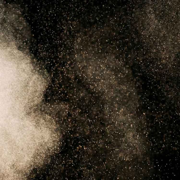 Image courtesy https://www.pexels.com/photo/white-dust-particles-on-black-background-9665195/